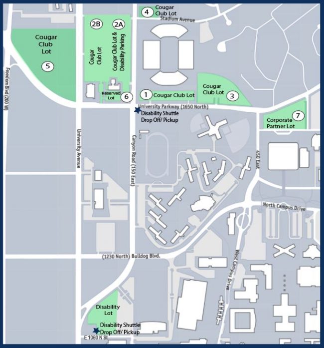 Byu R&b Map Traveling To, From LaVell Edwards Stadium For BYU/Utah Game