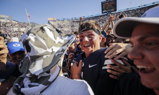 Zach Wilson Fans Storm The Field...