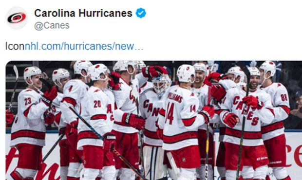 Photo: Carolina Hurricanes Twitter...