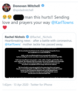 Donovan Mitchell Tweet