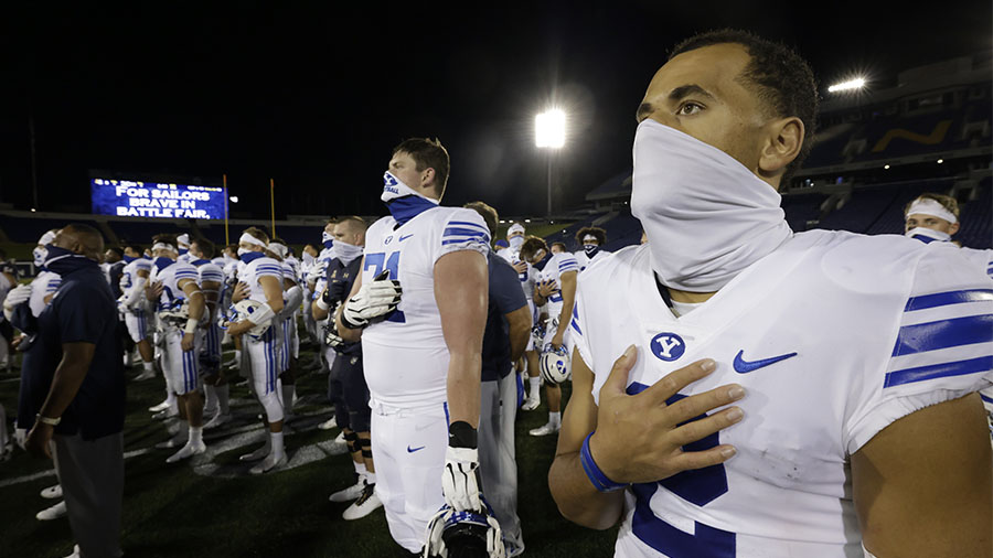 BYU, Navy Sing Fight Song Together After Cougars Win - KSL Sports