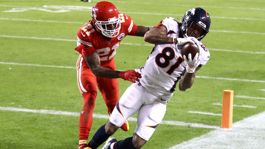 Broncos Wideout Tim Patrick Pulls Down Second Touchdown Against Chiefs