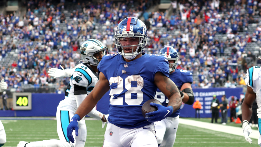 Giants RB Devontae Booker Bursts For Touchdown Against Panthers