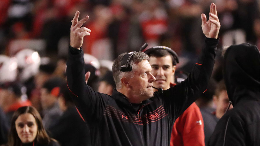 Kyle Whittingham Gives Playful Jab To Britain Covey's Flexing Penalty