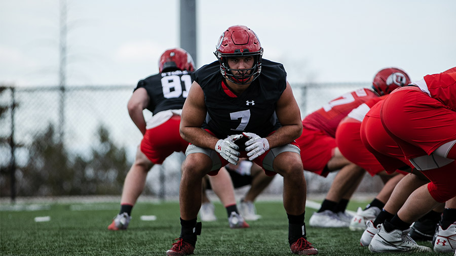 Utah DE Coach Lewis Powell: We've Never Been So Deep At The Position Before