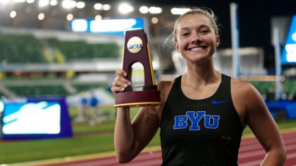 BYU's Ashton Riner Wins NCAA National Title In Javelin