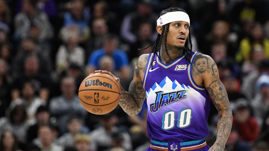 Utah Jazz guard Jordan Clarkson...