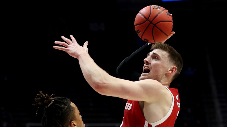 Utah Jazz forward Micah Potter...