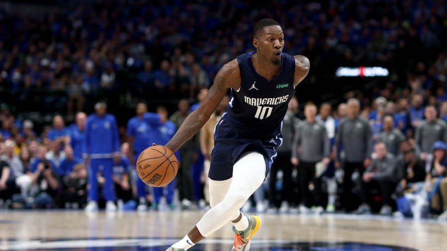 Dallas Mavericks forward Dorian Finney-Smith...