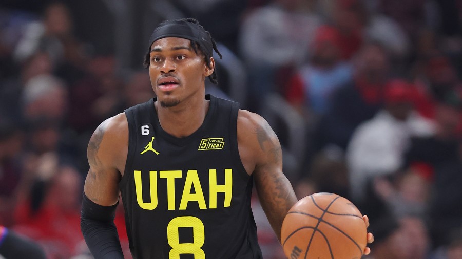 Utah Jazz forward Jarred Vanderbilt...