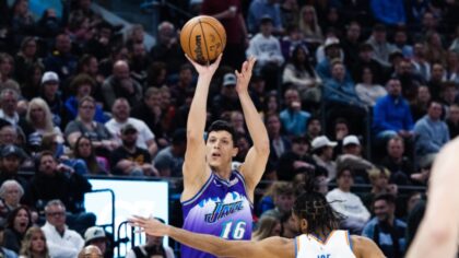 Jazz Forward Simone Fontecchio Hits Back-To-Back Threes Against Celtics