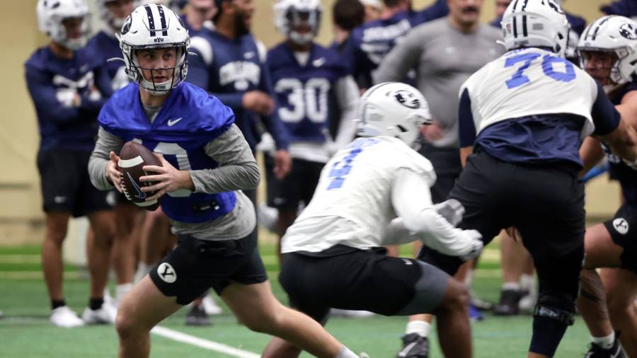 Kedon Slovis Delivers Good First Impression In BYU Blue