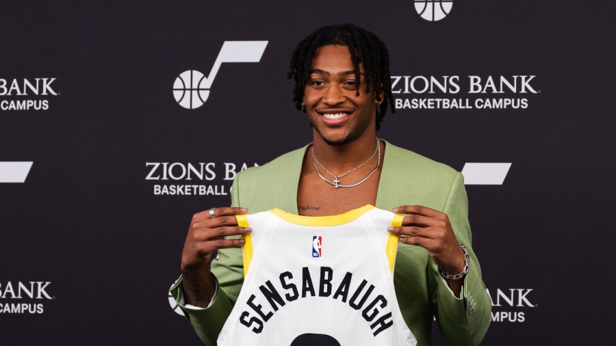 Utah Jazz rookie Brice Sensabaugh...