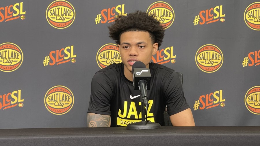 Utah Jazz rookie Keyonte George...