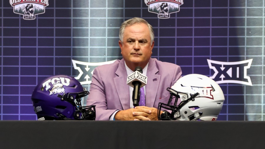 Sonny-Dykes-TCU-Horned-Frogs-Big-12-Media-Days...