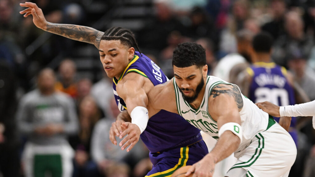Jazz Guards Lead Offense In Loss To Celtics