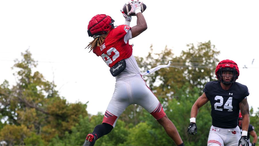Utah Football tight end Landen King...