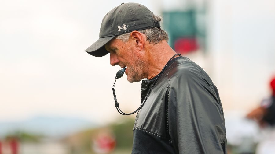 Utah Football head coach Kyle Whittingham...